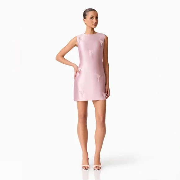Elliatt Women's Pink Tula Shift Mini Dress Size S NWT formal - Picture 3 of 9